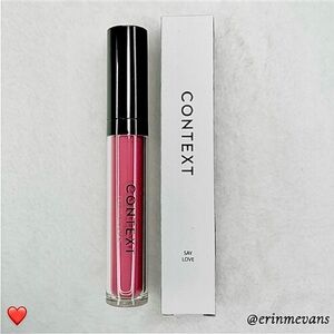 Context Skin Say Love Liquid Lacquer Matte Lipstick Full Size New